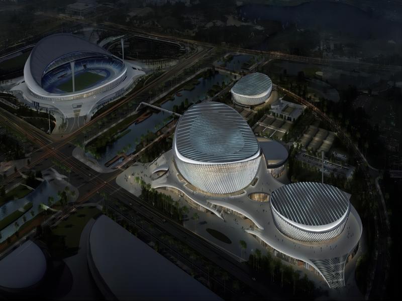 ?？谑形逶春游捏w中心二期體育館